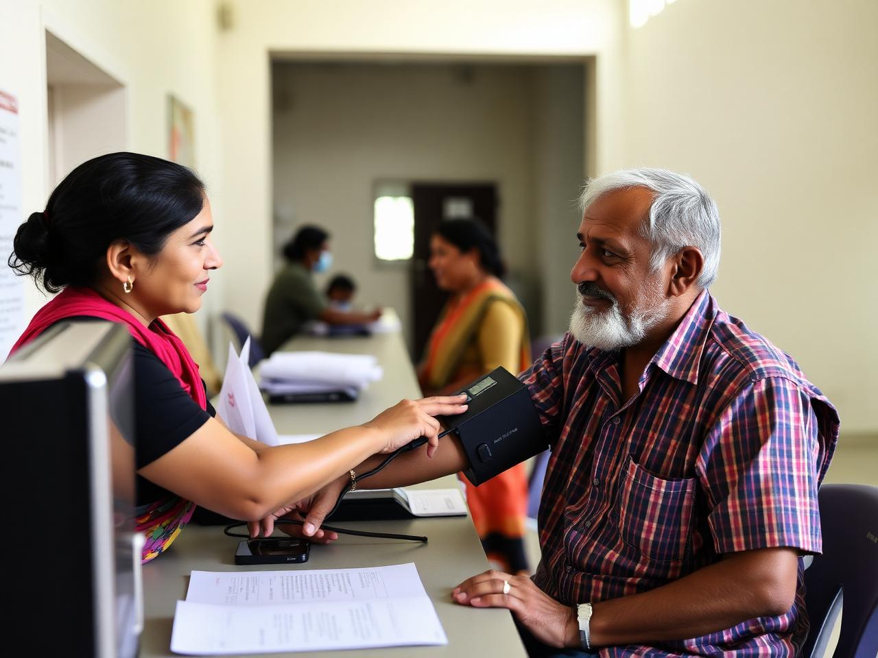 Health screening camps — field photograph
