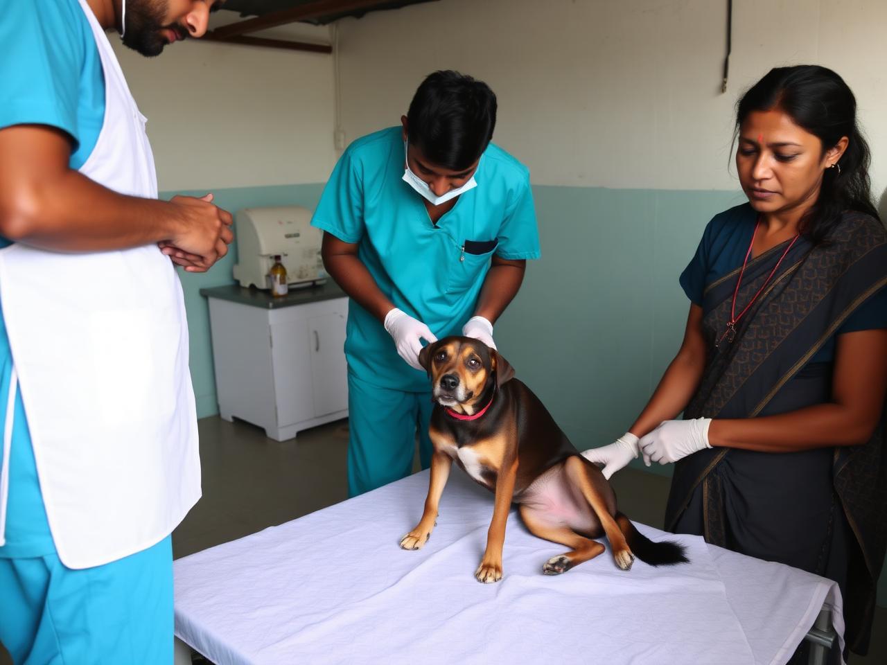 Dog sterilisation drives — field photograph